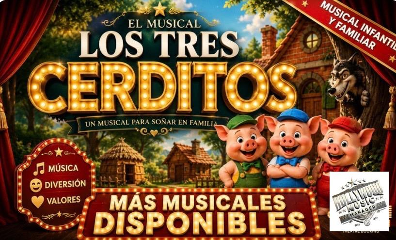 Los Tres Cerditos, el musical para soñar en familia